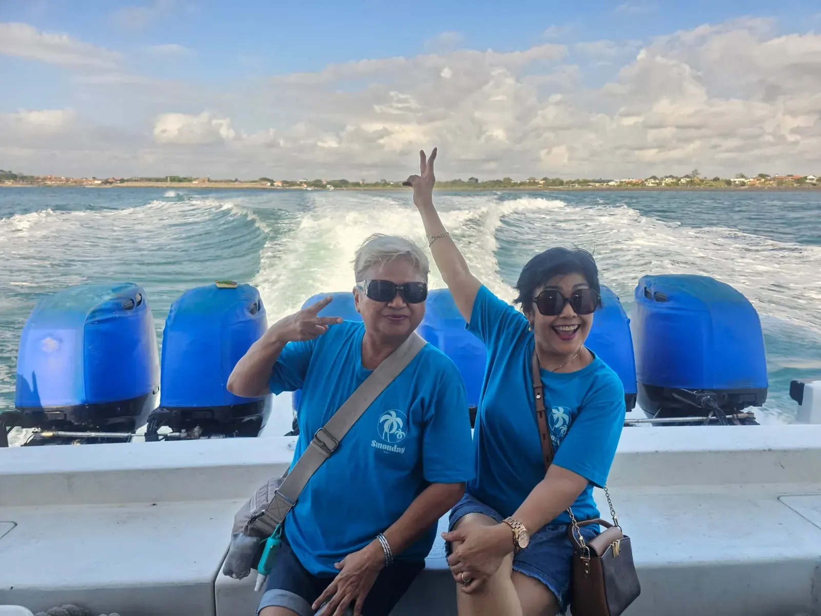 Guests enjoying a boat ride in Nusa Penida